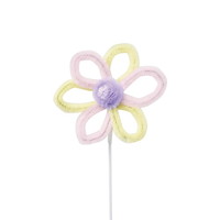 #ケー・イー・アイ フラワーピック モールピック　小花  イエローミックス 5414-YM