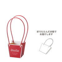 #ケー・イー・アイ フラワーギフトバッグ ミニギフトバッグ　ネオレッド  レッド 5428-RD