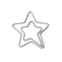 #KDT Japan 事務小物 星型クリップ  シルバー 120844