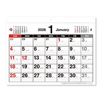 #新日本カレンダー 2026年度版カレンダー 書き込みカレンダー   NK8712_26