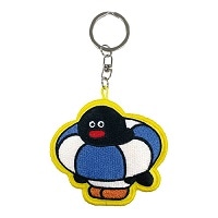 #アイアップ(国内販売のみ） キーホルダー PINGU×松本セイジ 刺繍マスコットキーチェーン 約H115×W50～70×D14mm PINGU 546149