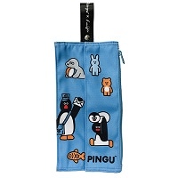 #アイアップ(国内販売のみ） ティッシュポーチ PINGU×松本セイジ MARUPOCHI 本体：約H330×W120×D40mm ループ：直径約40mmまで取り付け可能 PINGU 546255