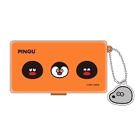 #アイアップ(国内販売のみ） ケース PINGU×松本セイジ ミニケース 約H55×W98×D20ｍｍ Orange 546330