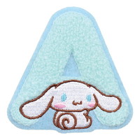 #ティーズファクトリー(国内販売のみ） ステッカー サンリオモコモコイニシャル刺繍ステッカー  シナモロール／Ａ SR-5541915CA