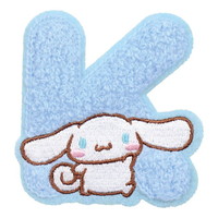 #ティーズファクトリー(国内販売のみ） ステッカー サンリオモコモコイニシャル刺繍ステッカー  シナモロール／Ｋ SR-5541917CK