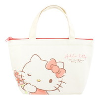 #ティーズファクトリー(国内販売のみ） バッグ サンリオ保冷帆布ランチバッグ  フラワーズ／ハローキティ SR-5529183KT