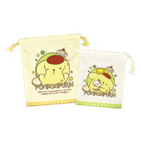 #ティーズファクトリー(国内販売のみ） 巾着 サンリオ２Ｐ巾着セット  甘えんぼナミダ／ポムポムプリン SR-5530339PU
