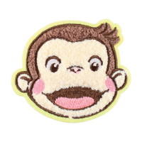 #ティーズファクトリー(国内販売のみ） シール おさるのジョージモコモコ刺繍ステッカー　  フェイス OG-5546806FC