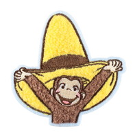 #ティーズファクトリー(国内販売のみ） シール おさるのジョージモコモコ刺繍ステッカー　  ハット OG-5546808HT