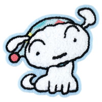 #ティーズファクトリー(国内販売のみ） 身辺雑貨 クレヨンしんちゃんモコモコ刺繍ステッカー　  パジャマシロ KS-5546810SI