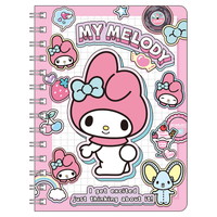 #ティーズファクトリー(国内販売のみ） ノート サンリオキャラクターズリングノート　 B6 ペタペタステッカーズ･マイメロディ SR-5543946MM