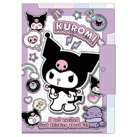 #ティーズファクトリー(国内販売のみ） 身辺雑貨 サンリオキャラクターズ上からも横からも取り出せるファイル　  ペタペタステッカーズ･クロミ SR-5543948KU
