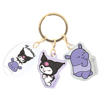 #ティーズファクトリー(国内販売のみ） 身辺雑貨 サンリオキャラクターズ３チャームキーホルダー　  クロミ SR-5546936KU