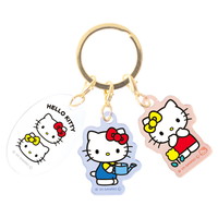 #ティーズファクトリー(国内販売のみ） 身辺雑貨 サンリオキャラクターズ３チャームキーホルダー　  ハローキティ SR-5546938KT
