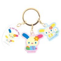 #ティーズファクトリー(国内販売のみ） 身辺雑貨 サンリオキャラクターズ３チャームキーホルダー　  ウサハナ SR-5546941US