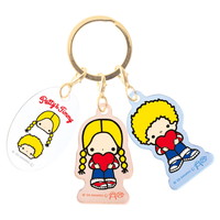 #ティーズファクトリー(国内販売のみ） 身辺雑貨 サンリオキャラクターズ３チャームキーホルダー　  パティ＆ジミー SR-5546942PJ