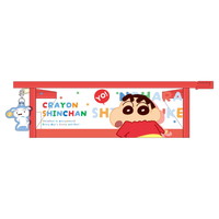 #ティーズファクトリー(国内販売のみ） 身辺雑貨 クレヨンしんちゃんチャーム付きフチイロペンポーチ　  しんちゃんワールド･ドーン KS-5543962SD