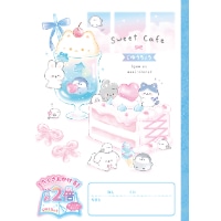 #クーリア ノート 100ページピリッと自由帳　  スイートカフェ 00069