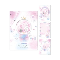 #クーリア ノート 窓あきダイカット自由帳  チャーミングルーム･スノードーム 00103