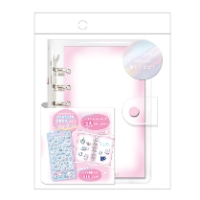 #クーリア ファイリング用品 とうめいシールバインダー　  ピンク 01061