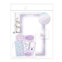 #クーリア ファイリング用品 とうめいシールバインダー　  パープル 01063
