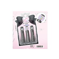 #クーリア  リボンマスコット付き鉛筆キャップ  ブラックA 02234