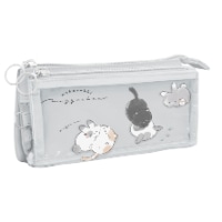 #クーリア 収納用品 オープンピタポケペンポーチ　  ねこらびむぎゅちゃん 03054