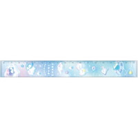 #クーリア 筆記関連小物 きらきらぷにちゃんずスリムストレートスケール　 17cm ぷかぷか 04071