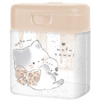 #クーリア 筆記関連小物 もふとも・2WAYシャープナー　  ねこ 04202
