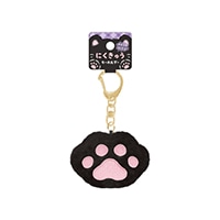 #クーリア 身辺雑貨 もっちりずにくきゅうキーホルダー  くろ 04320