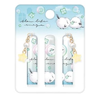 #クーリア 筆記関連小物 シマエナガチャーム付鉛筆キャップ　  スローライフエナガ 04423