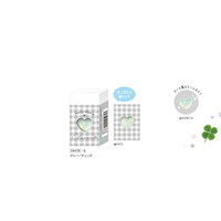 #クーリア  クローバーSTストーン入り消しゴム  グレー/チェック 04478