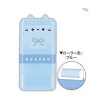 #クーリア 筆記関連小物 おてて･みみ付きローラー消しゴム  ブルー 05143