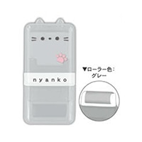 #クーリア 筆記関連小物 おてて･みみ付きローラー消しゴム  グレー 05145