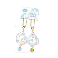 #クーリア  チャーム付きツインキーホルダー  きらりんエナガマーチ 06294