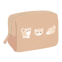 #クーリア 身辺雑貨 モフット・コンパクトボックスポーチ　  ねこ 09119