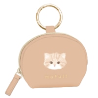 #クーリア 身辺雑貨 モフット・シェル型ミニポーチ　  ねこ 09124