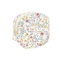 #クーリア  フロールクレール・Ｗファスナーポーチ  アイボリー 09520