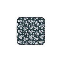 #クーリア  フロールクレール・タオルハンカチ  ブラック 09543