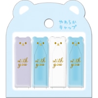 #クーリア 鉛筆キャップ やわらか鉛筆キャップ（くま）  水色のくま 82519