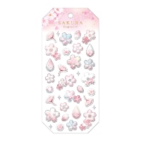 #クーリア シール サクラビヨリステッカー　  桜 91173