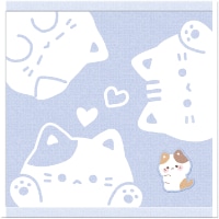 #クーリア 生活雑貨 ジャガードミニタオル　  ねこ 93319