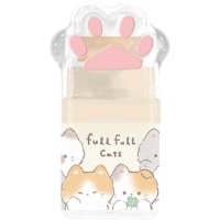 #クーリア 修正用品 おてて・にゃんこローラー消しゴム　  フルフルキャット 95228