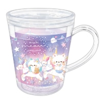 #クーリア 生活雑貨 ゆらキラウォーターカップ　  ナイトミャウ 96518