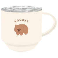 #クーリア マグカップ レアアニマル・ステンレスマグ 280ml ウォンバット 99510