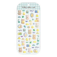 #カミオジャパン ステッカー MILKY MELLOW SEAL 0 くまとおともだち 225996