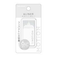 #カミオジャパン 修正テープ MOTION 6LINER修正テープ  WHITE 226564