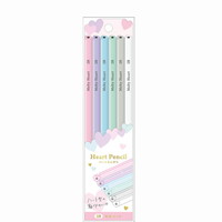 #カミオジャパン 鉛筆 ハート鉛筆2B6本セット 2B 6本セット 226703