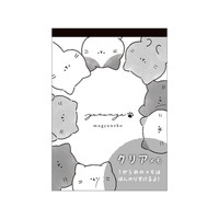 #カミオジャパン メモ ゆるにゃークリアシートメモ  むぎゅねこ 226912