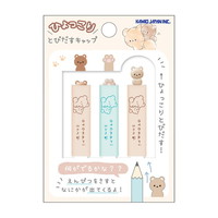 #カミオジャパン 鉛筆キャップ ひょっこりとびだすキャップ 0 おとなりさん 228061